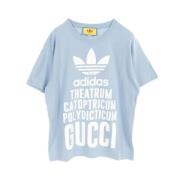 Pre-owned Cotton tops Gucci Vintage , Blue , Dames