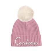 Pom Pom Muts Cortina Stijl MC2 Saint Barth , Pink , Dames