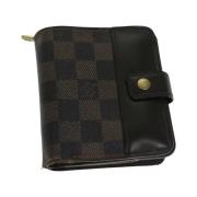 Pre-owned Coated canvas wallets Louis Vuitton Vintage , Brown , Dames