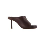 Leather mules Jacquemus , Brown , Dames