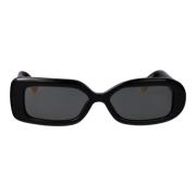 Ronde Vierkante Zonnebril Jacquemus , Black , Dames