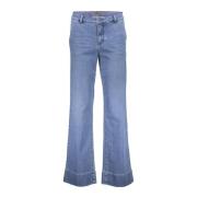 Highwaist Flare jeans met zakken Geisha , Blue , Dames