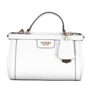 Witte Dames Handtas met Contrastdetails Guess , White , Dames