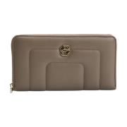 Iconische Ritsportemonnee voor Dames Hugo Boss , Beige , Dames