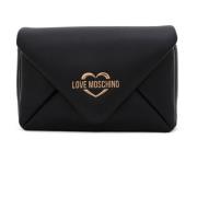 Gewatteerde Mini Tas met Multifunctionele Zakken Love Moschino , Black...