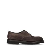 Bruine Suède Veterschoenen Derby Stijl Premiata , Brown , Heren