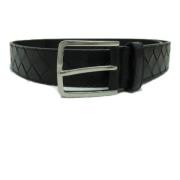 Pre-owned Leather belts Bottega Veneta Vintage , Black , Heren