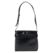 Pre-owned Leather shoulder-bags Salvatore Ferragamo Pre-owned , Black ...