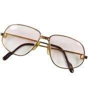 Pre-owned Metal sunglasses Cartier Vintage , Yellow , Heren