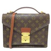 Pre-owned Fabric louis-vuitton-bags Louis Vuitton Vintage , Brown , Da...