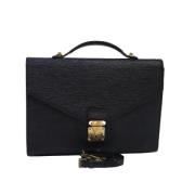 Pre-owned Leather louis-vuitton-bags Louis Vuitton Vintage , Black , D...