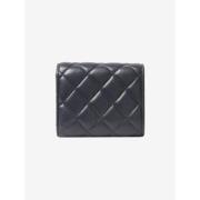 Pre-owned Leather wallets Chanel Vintage , Blue , Dames