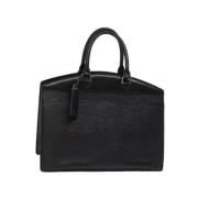 Pre-owned Leather handbags Louis Vuitton Vintage , Black , Dames