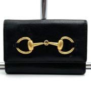 Pre-owned Leather key-holders Gucci Vintage , Black , Dames