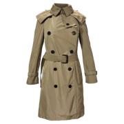 Pre-owned Polyester outerwear Burberry Vintage , Beige , Dames