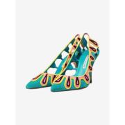 Pre-owned Suede heels Manolo Blahnik Pre-owned , Multicolor , Dames