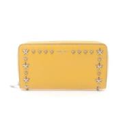 Pre-owned Leather wallets Jimmy Choo Pre-owned , Yellow , Dames