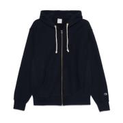 Blauwe Hoodie met Rits Champion , Blue , Heren