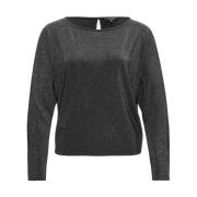 Top met korte mouwen en Siglam Opus , Black , Dames