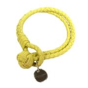 Pre-owned Leather bracelets Bottega Veneta Vintage , Yellow , Dames