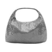 Metallic Silver Dandy Schoudertas Núnoo , Gray , Dames