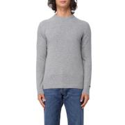 Wol Ronde Hals Wol Trui Woolrich , Gray , Heren