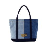 Cotton handbags Maison Kitsuné , Blue , Dames