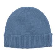 Kasjmier Blauwe Beanie Hoed Geschenkdoos Drumohr , Blue , Unisex