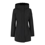 Faux Fur Parka Woolrich , Black , Dames