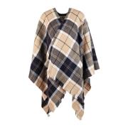 Tartan Serape Shawl Wrap Barbour , Multicolor , Dames