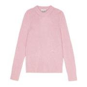 Zachte Alpaca Trui Ganni , Pink , Dames