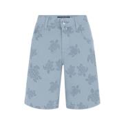 Heren Bermuda Shorts MET Harsopdruk Ronde DES Tortues Vilebrequin , Bl...