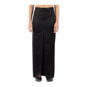 Zwarte Viscose Blend Jurk MM6 Maison Margiela , Black , Dames