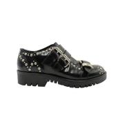 Pre-owned Leather flats Alexander McQueen Pre-owned , Black , Dames