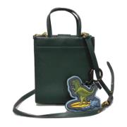 Pre-owned Leather handbags Coach Pre-owned , Green , Dames