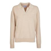 Beige Tennis Polo Sweaters Saint Barth , Beige , Dames