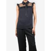 Pre-owned Viscose tops Miu Miu Pre-owned , Black , Dames