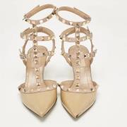 Pre-owned Fabric heels Valentino Vintage , Beige , Dames