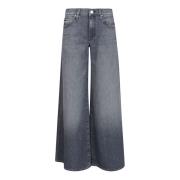 Grijze Denim Jeans Gemaakt in de VS Mother , Gray , Dames