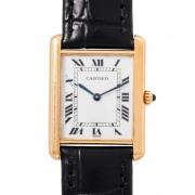 Pre-owned Stainless Steel watches Cartier Vintage , White , Dames