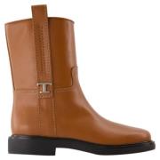 Leather boots Tod's , Brown , Dames