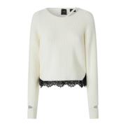 Wollen Trui Pinko , White , Dames