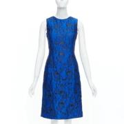 Pre-owned Fabric dresses Oscar De La Renta Pre-owned , Blue , Dames