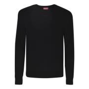 Stijlvolle Sweaters Collectie Diesel , Black , Heren