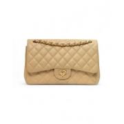 Pre-owned Fabric chanel-bags Chanel Vintage , Beige , Dames