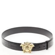 Pre-owned Leather belts Versace Pre-owned , Black , Dames