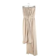 Pre-owned Silk dresses Acne Studios Pre-owned , Beige , Dames