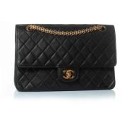 Pre-owned Leather chanel-bags Chanel Vintage , Black , Dames