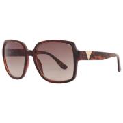 Bruine Resin Zonnebril voor Vrouwen Guess , Brown , Dames