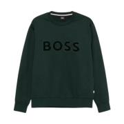 Groene Open Hoodie C-Soleri Stijl Boss , Green , Heren